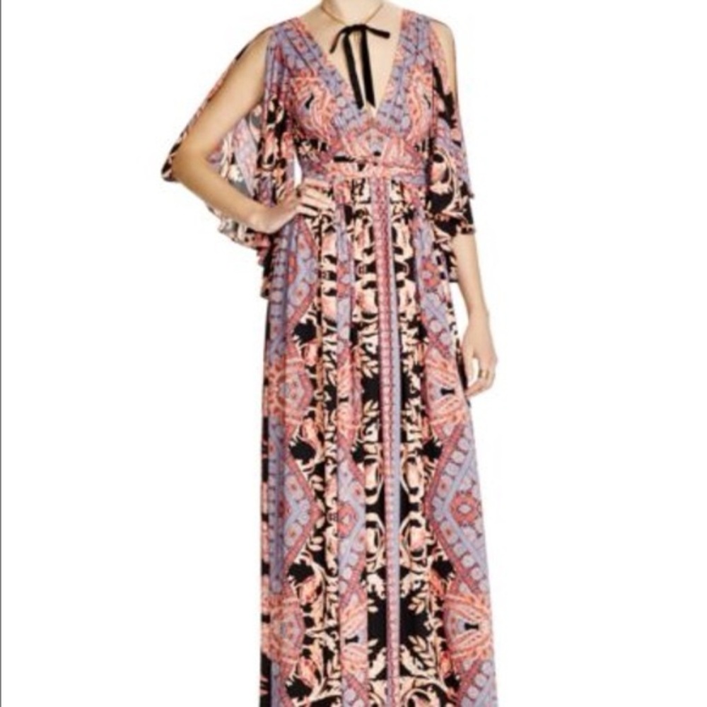 Free People Multicolor Patterned Maxi Dress